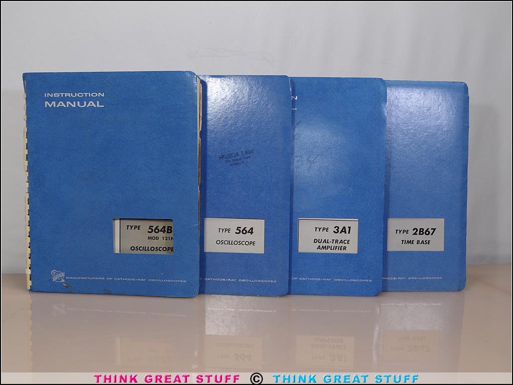 Product photo #101_0401 of SKU 21005014 (Set of 4 Tektronix Oscilloscope  Manuals, Type 564, 564B, 3A1, 2B67)